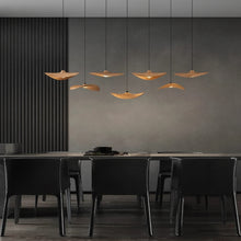 YARA-Organic Curved Wooden Chandelier-ZENDUCE