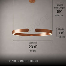 ZARIA-Modern Dimmable LED Ring Pendant Light-ZENDUCE