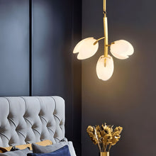 ZARIA (Open Box)-Petal Copper Glass Chandelier-ZENDUCE