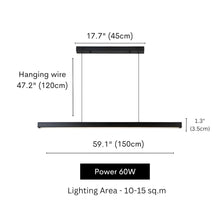 ZEN LINE (OPEN BOX)-Nordic Minimalist Linear Dimmable LED Pendant Light - Zenduce-ZENDUCE