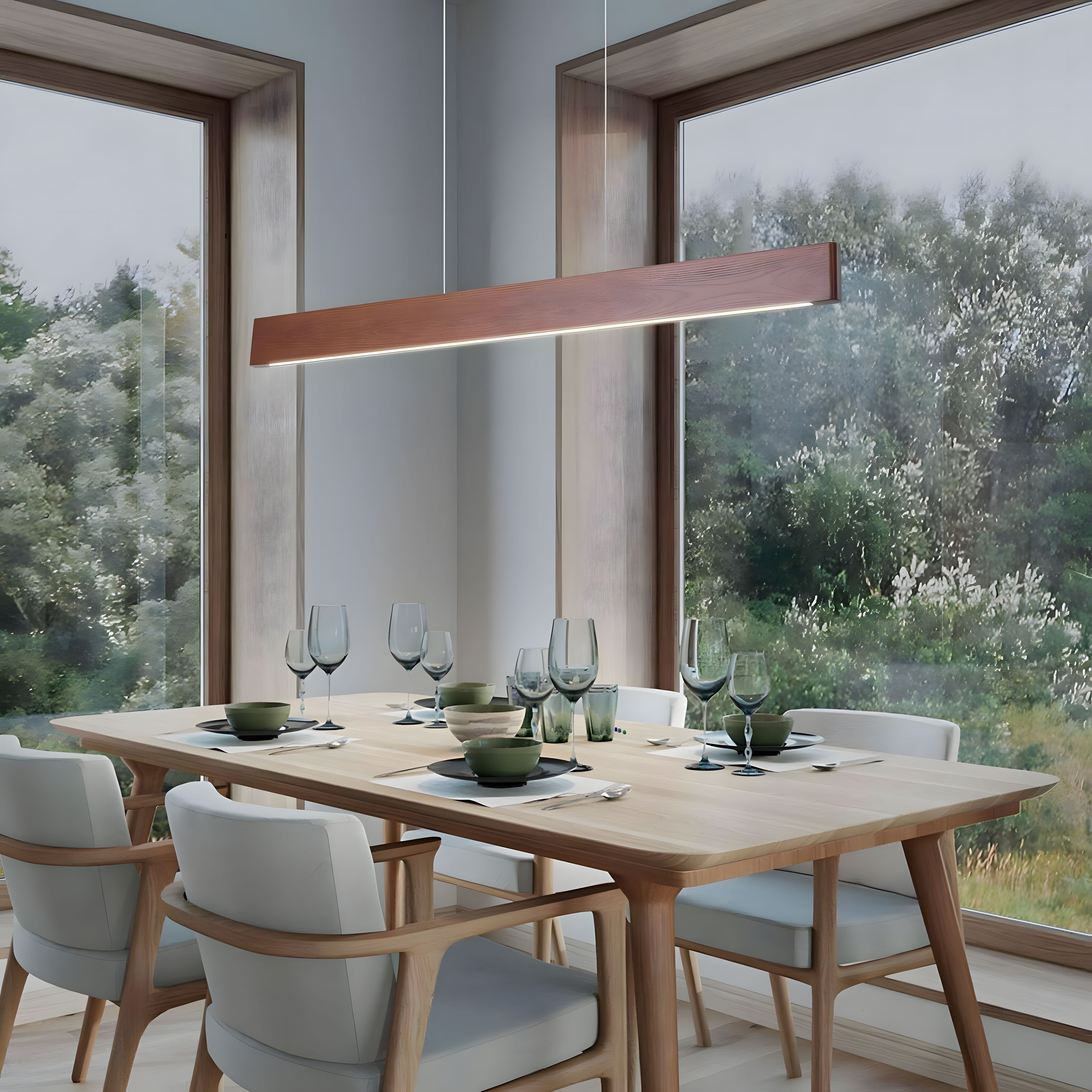 ZEN LINE (OPEN BOX)-Nordic Minimalist Linear Dimmable LED Pendant Light - Zenduce-ZENDUCE