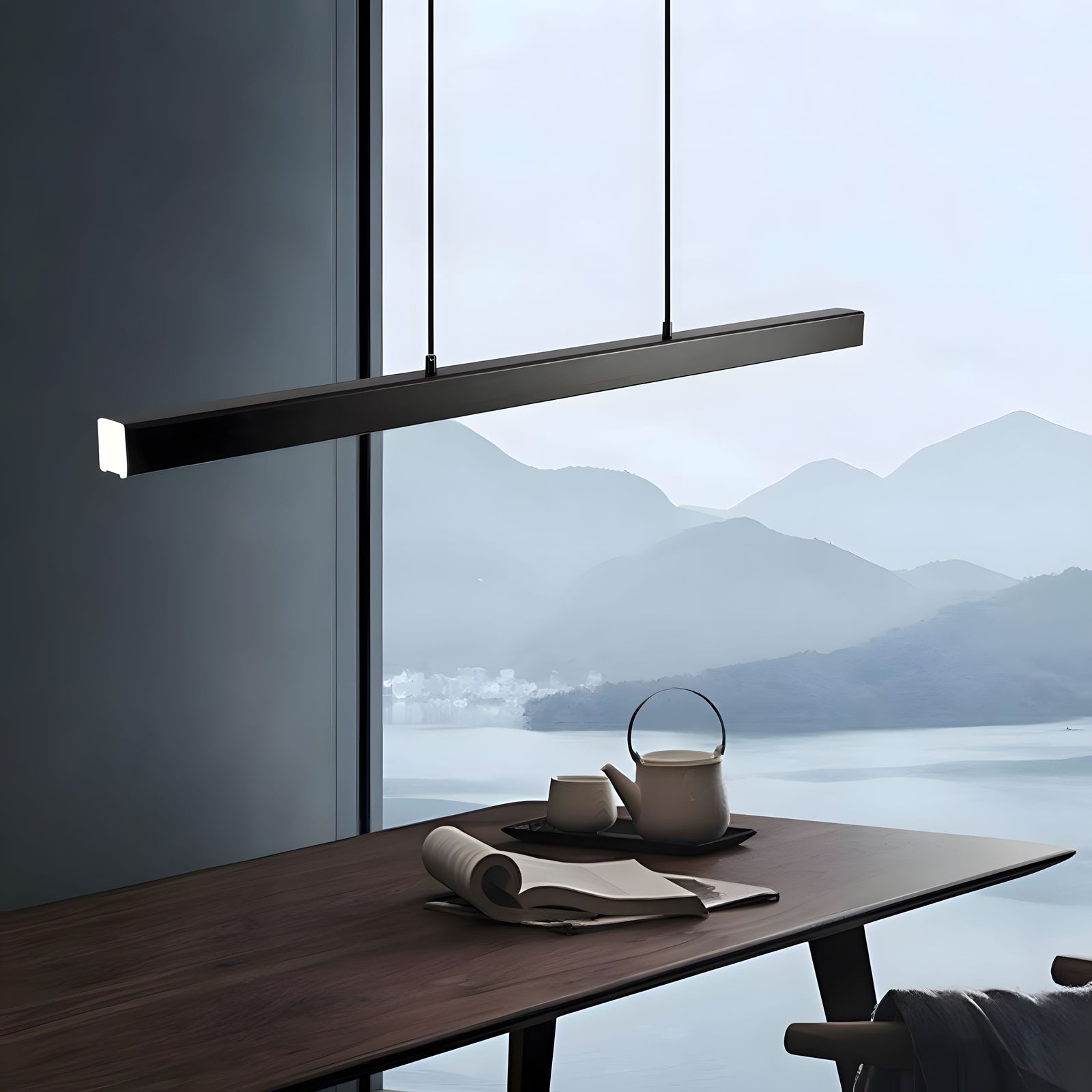 ZEN LINE (OPEN BOX)-Nordic Minimalist Linear Dimmable LED Pendant Light - Zenduce-ZENDUCE