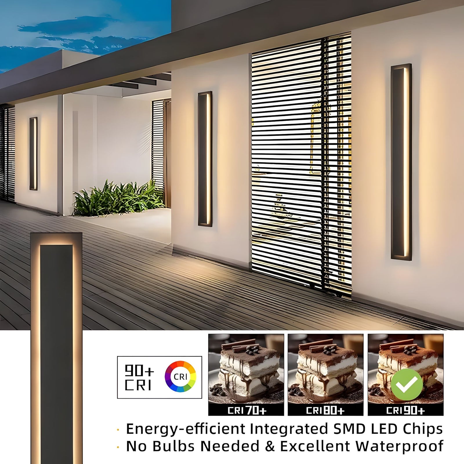 ZENTHA-Modern Linear Outdoor Sconce-ZENDUCE