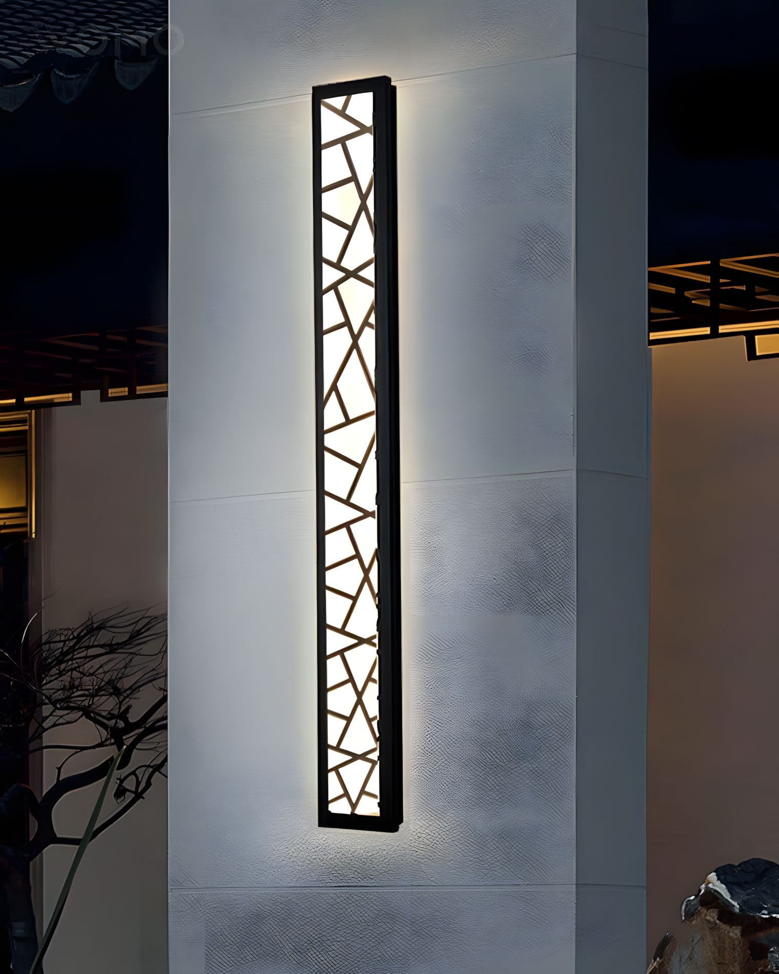 ZYLEN-Linear Outdoor Dimmable Wall Light-ZENDUCE