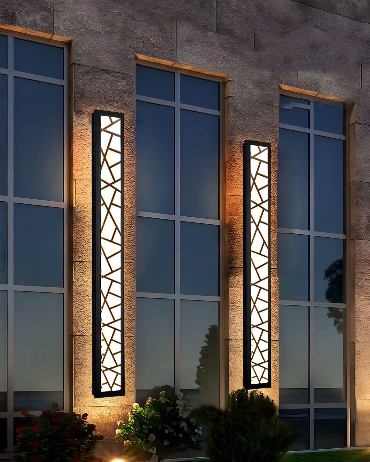ZYLEN-Linear Outdoor Dimmable Wall Light-ZENDUCE