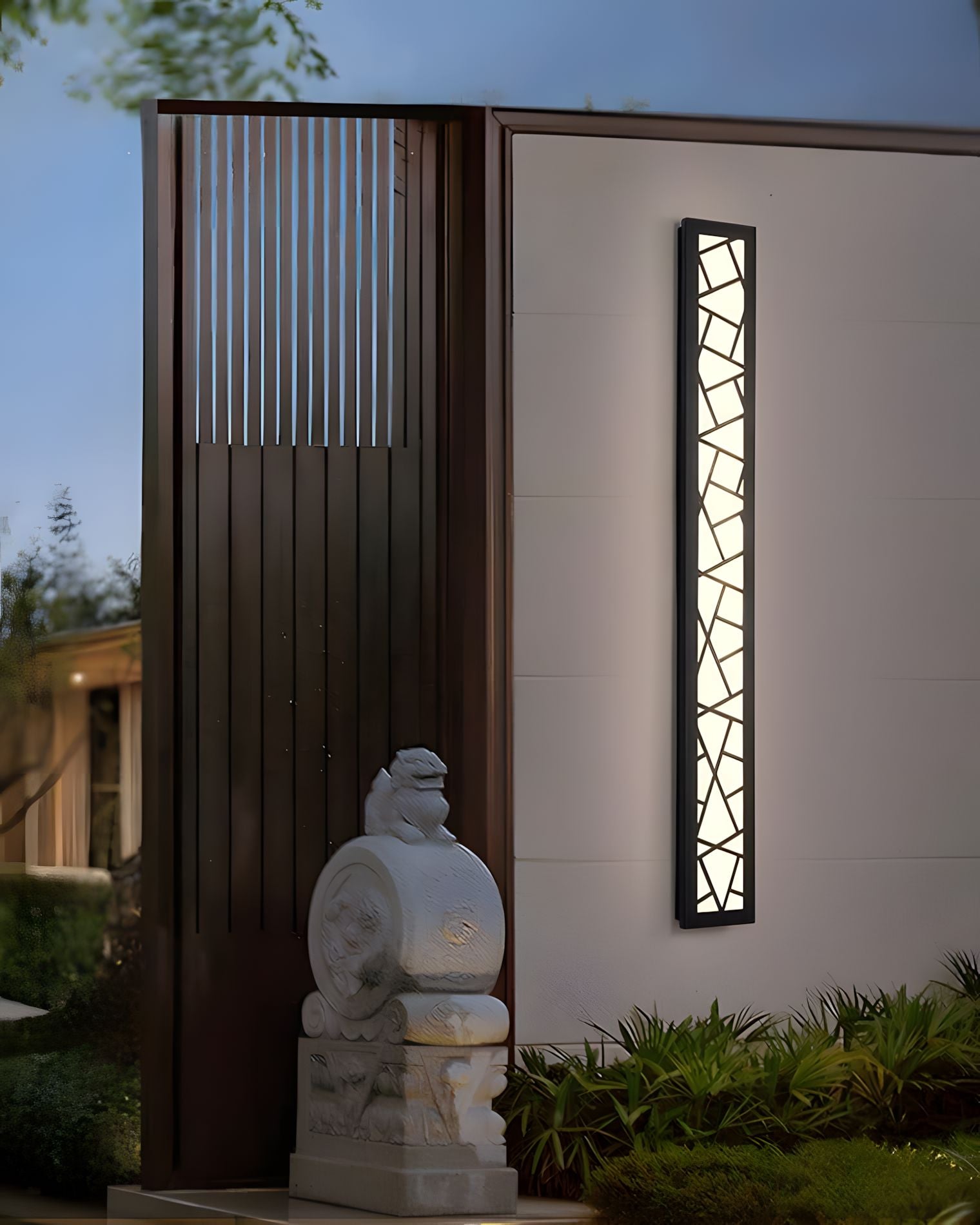 ZYLEN-Linear Outdoor Dimmable Wall Light-ZENDUCE