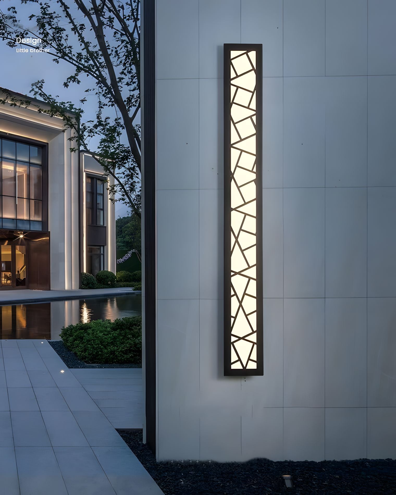 ZYLEN-Linear Outdoor Dimmable Wall Light-ZENDUCE