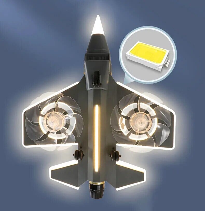 Airplane Ceiling Light with Fan for Kids Room