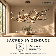 ALVIA Zenduce two-year warranty panel with included replaceable G9 bulbs