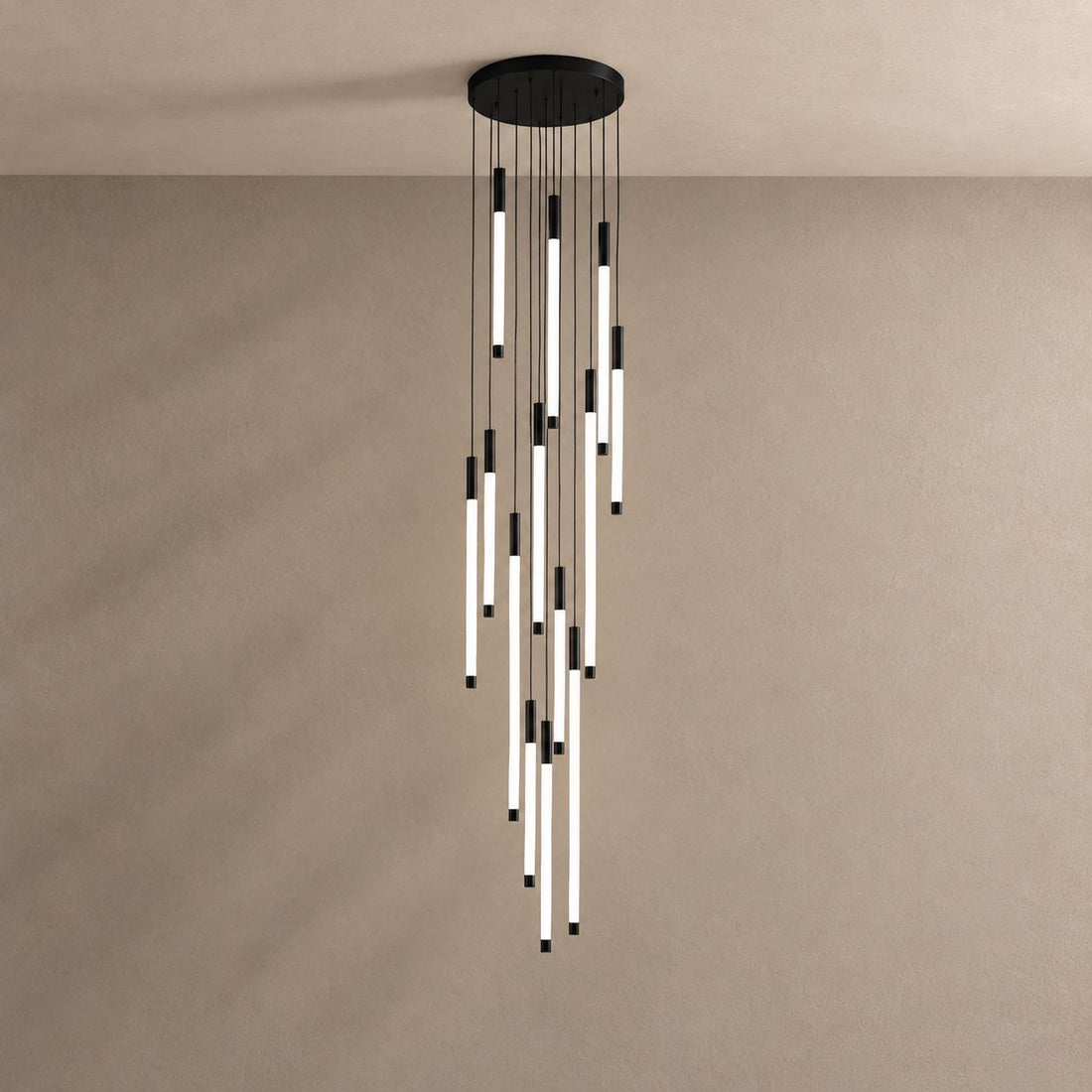 ASTRA lighting on mushroom taupe with natural shadows