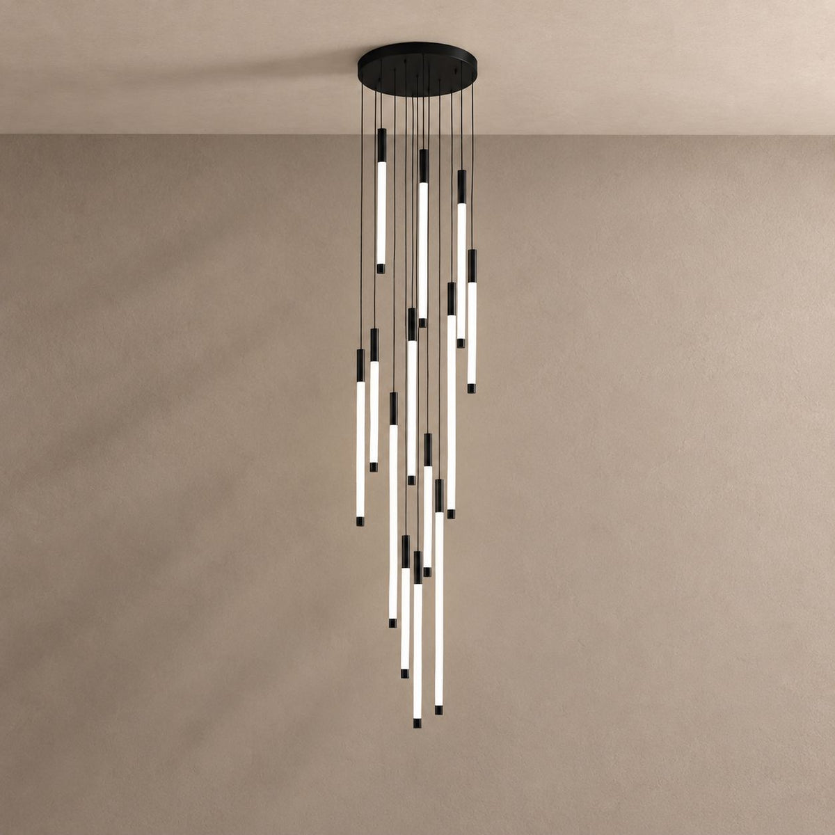 ASTRA lighting on mushroom taupe with natural shadows