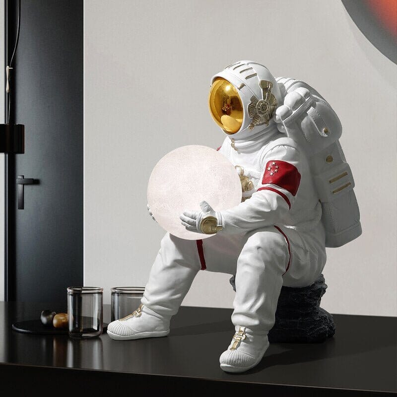 Astronaut Sculpture Statue Light: Unique, Decorative Piece