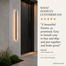 Zenduce customer review beside Bolt Light Sensor