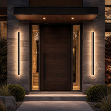 Bolt Light Sensor fixtures beside a modern front entrance