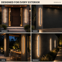 Bolt Light Sensor shown at an entrance garage patio and walkway