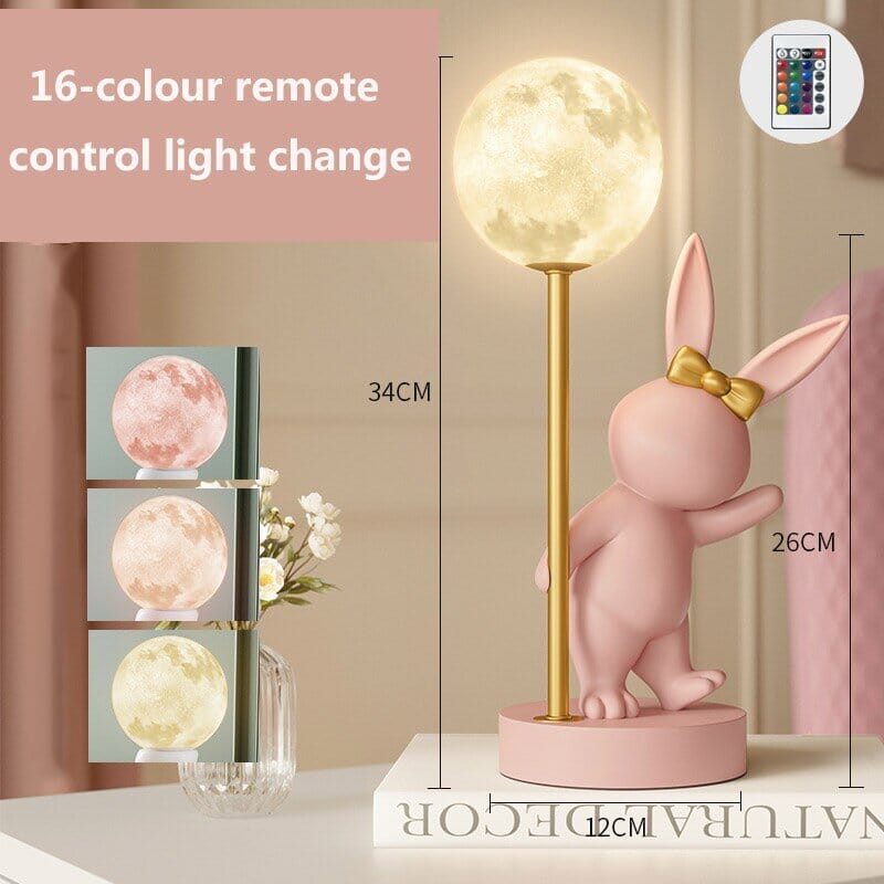 Bunny Rabbit Table Lamp for Kids Room
