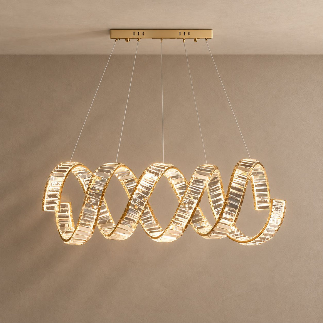 CODON lighting on mushroom taupe with natural shadows