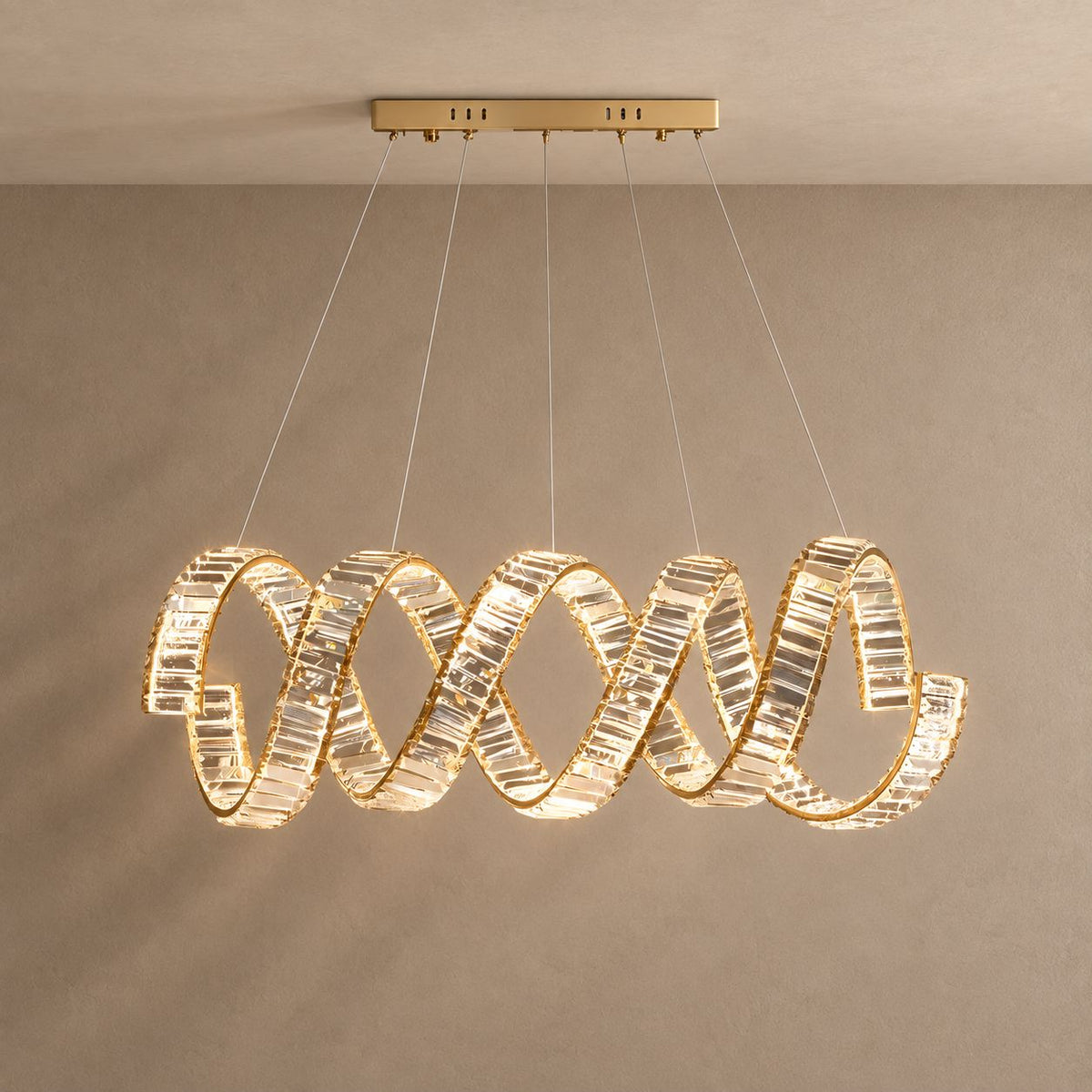 CODON lighting on mushroom taupe with natural shadows