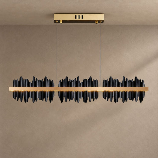 CRYPTIC (DINING) lighting on a mushroom taupe background with natural shadows