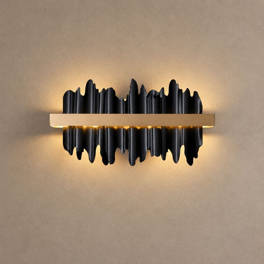 CRYPTIC (SCONCE) lighting on a mushroom taupe background with natural shadows