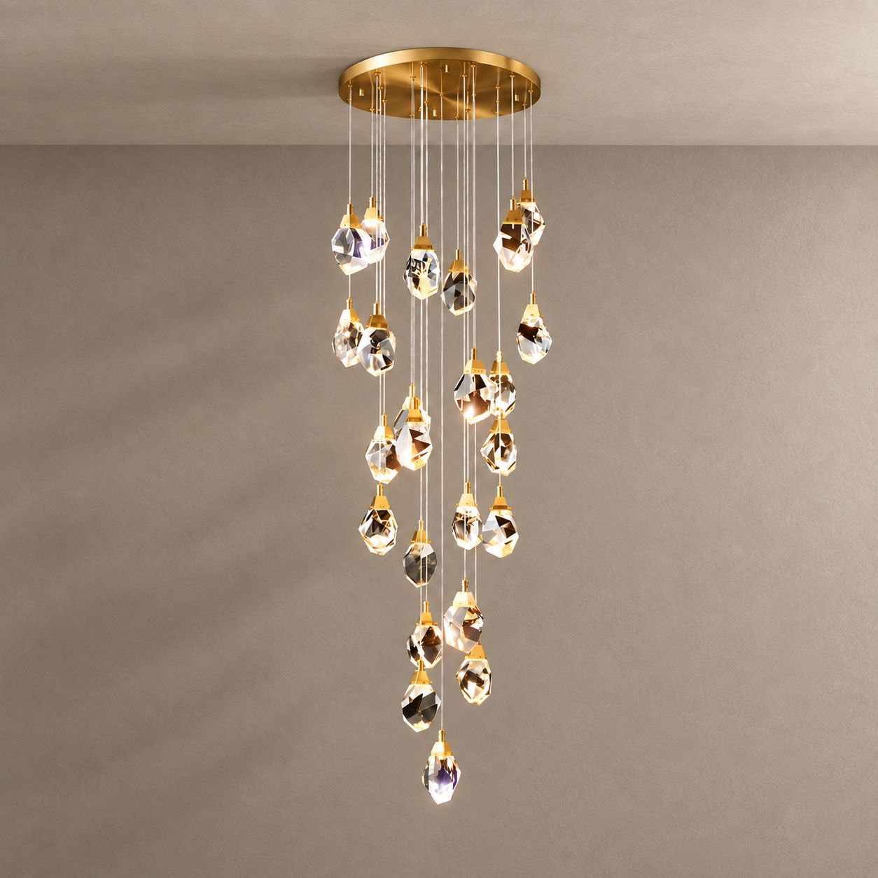 Crystal Rock | Modern Crystal LED Chandelier | ZENDUCE