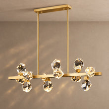 CRYSTAL ROCKS (DINING ROOM) lighting on mushroom taupe with natural shadows