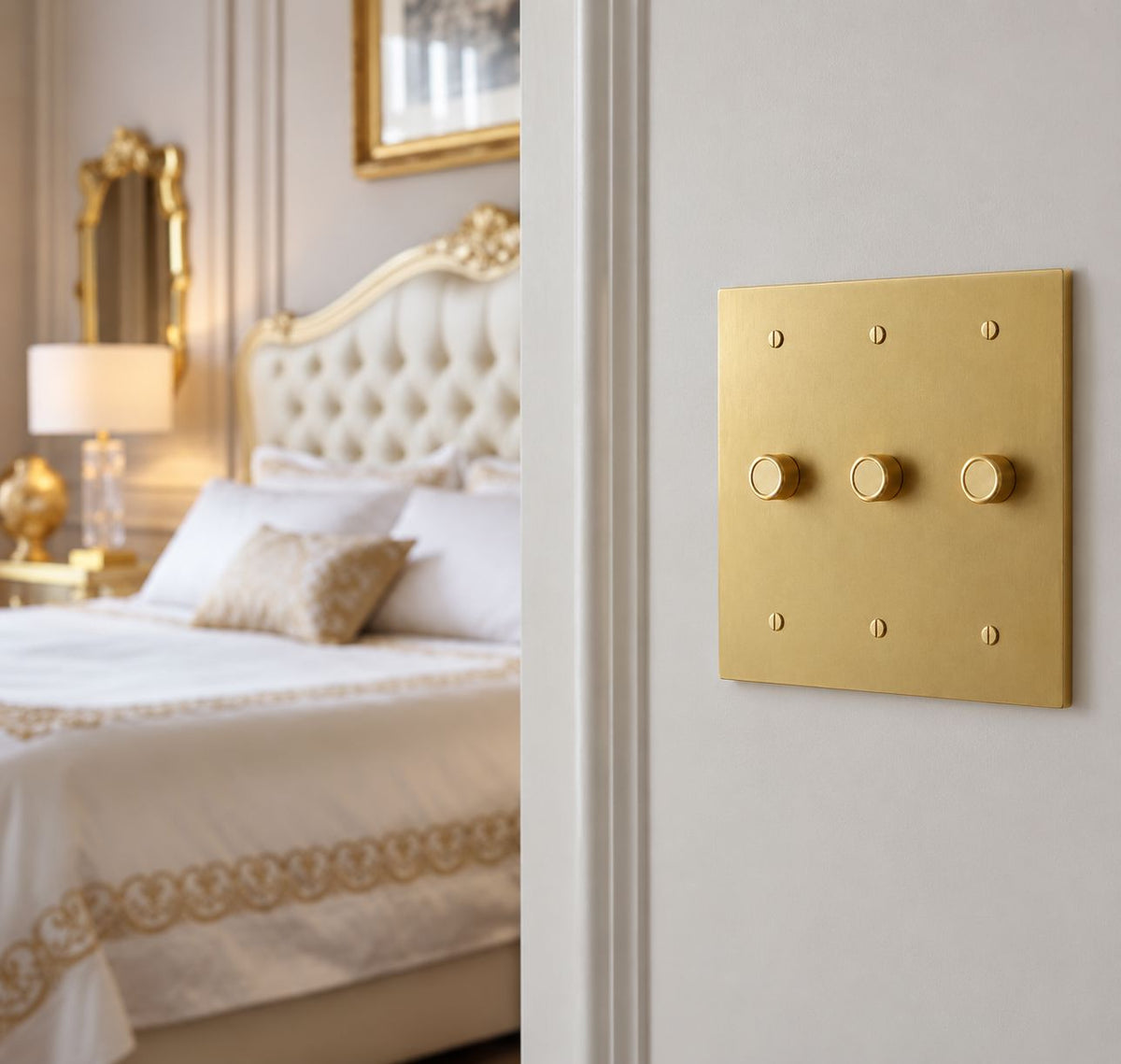 Brass Rotary Light Switch (Open Box)