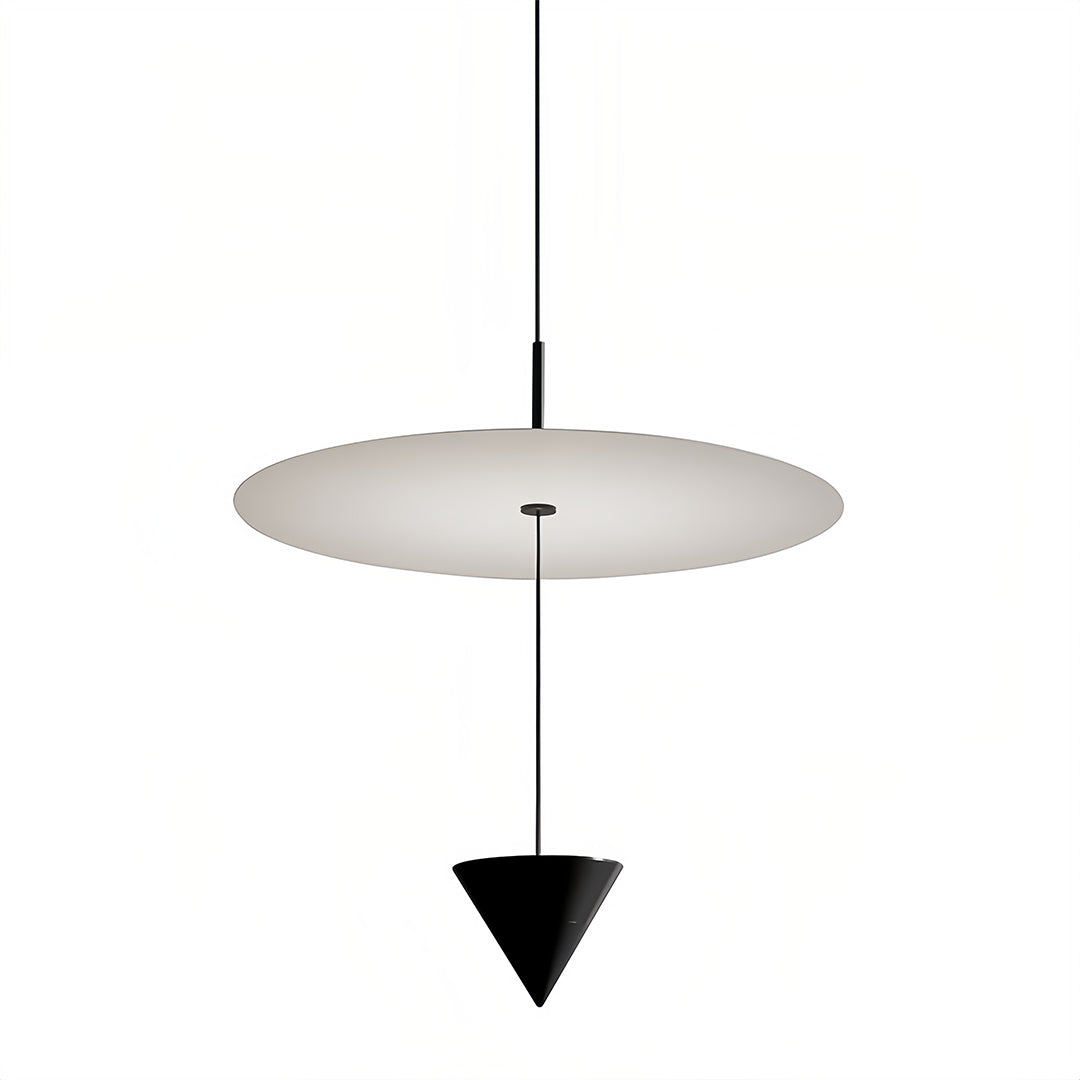 CONIA - Complete disc and cone pendant with upper suspension