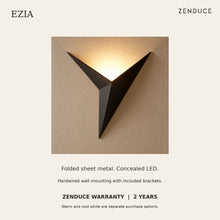 EZIA integrated LED, sheet-metal construction, included mounting brackets and two-year Zenduce warranty