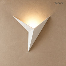 EZIA folded metal wall light in White finish