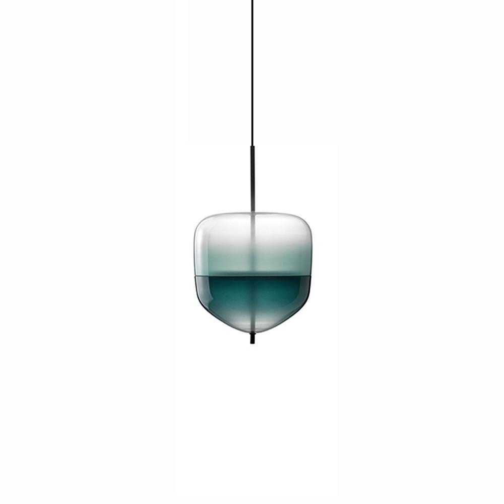 NERINA - B Cup blue-green gradient glass pendant product view
