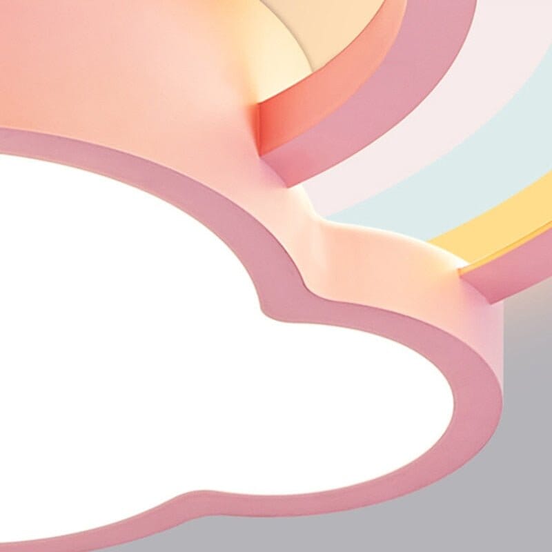 Girls Cloud Rainbow Ceiling Light | Kids Room Decor Lights