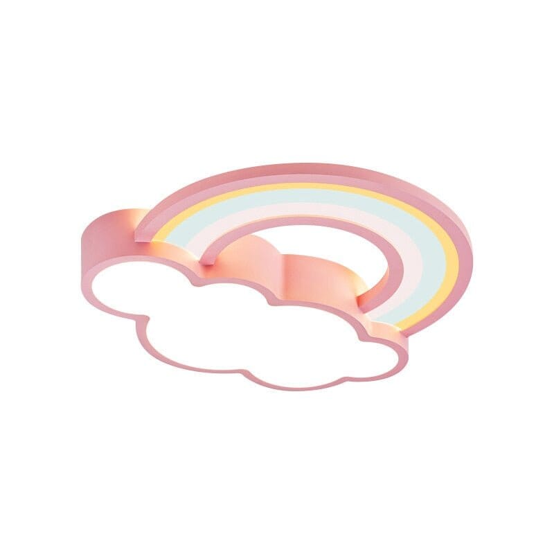 Girls Cloud Rainbow Ceiling Light | Kids Room Decor Lights