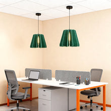 FELLA - Green felt pendants in an office setting