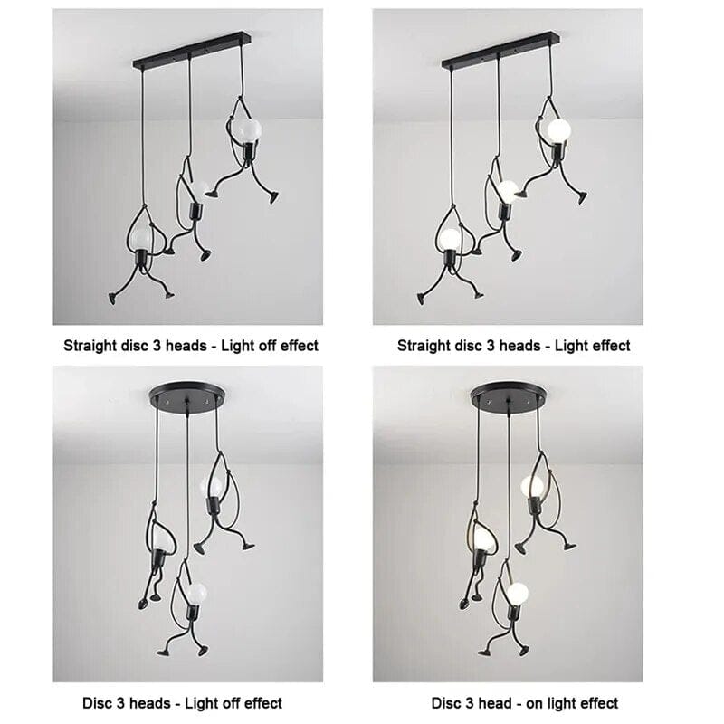 Hangman Climbing Pendant Lamp