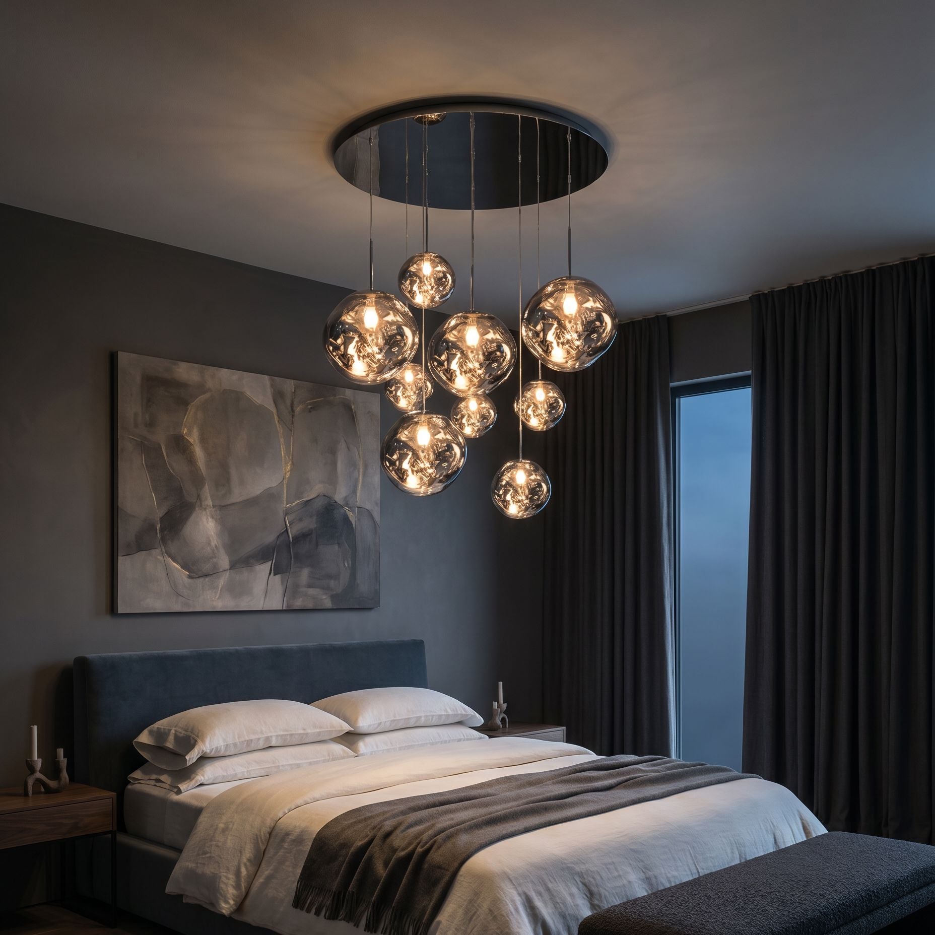 Lava Drops Minimalist Acrylic Pendant Light Chandelier | ZENDUCE