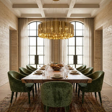 LUNA Gold Chandelier — Luxury Dining Room