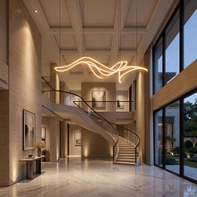 LYRA Geometric Chandelier — Luxury Foyer