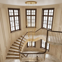 FARA Staircase Chandelier – grand foyer lifestyle
