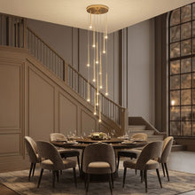 FARA 15 Lights Staircase Chandelier – dining room