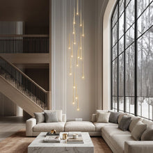 FARA 20 Lights Staircase Chandelier – grand living room