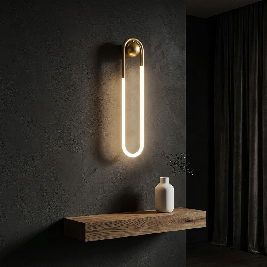 CIRA Loop Wall Lamp — Moody Dark Interior Hero