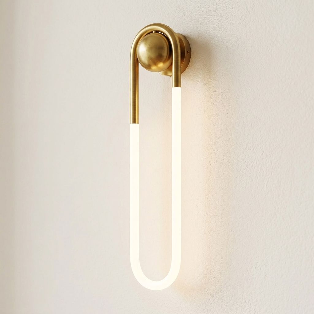 CIRA Loop Wall Lamp — Brass Finish Detail