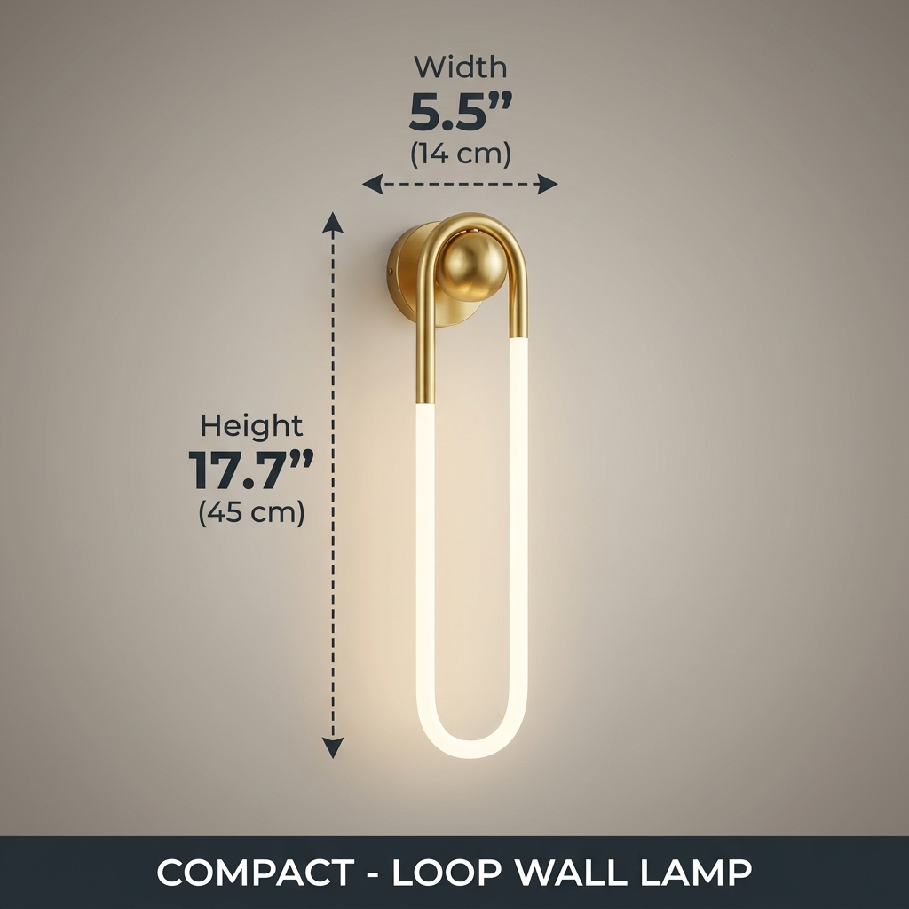 CIRA Compact 17.7in Brass — Dimensions
