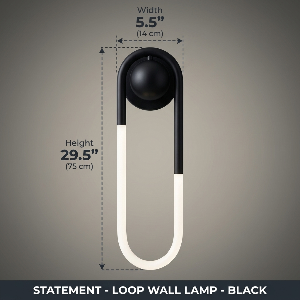 CIRA Statement 29.5in Black — Dimensions