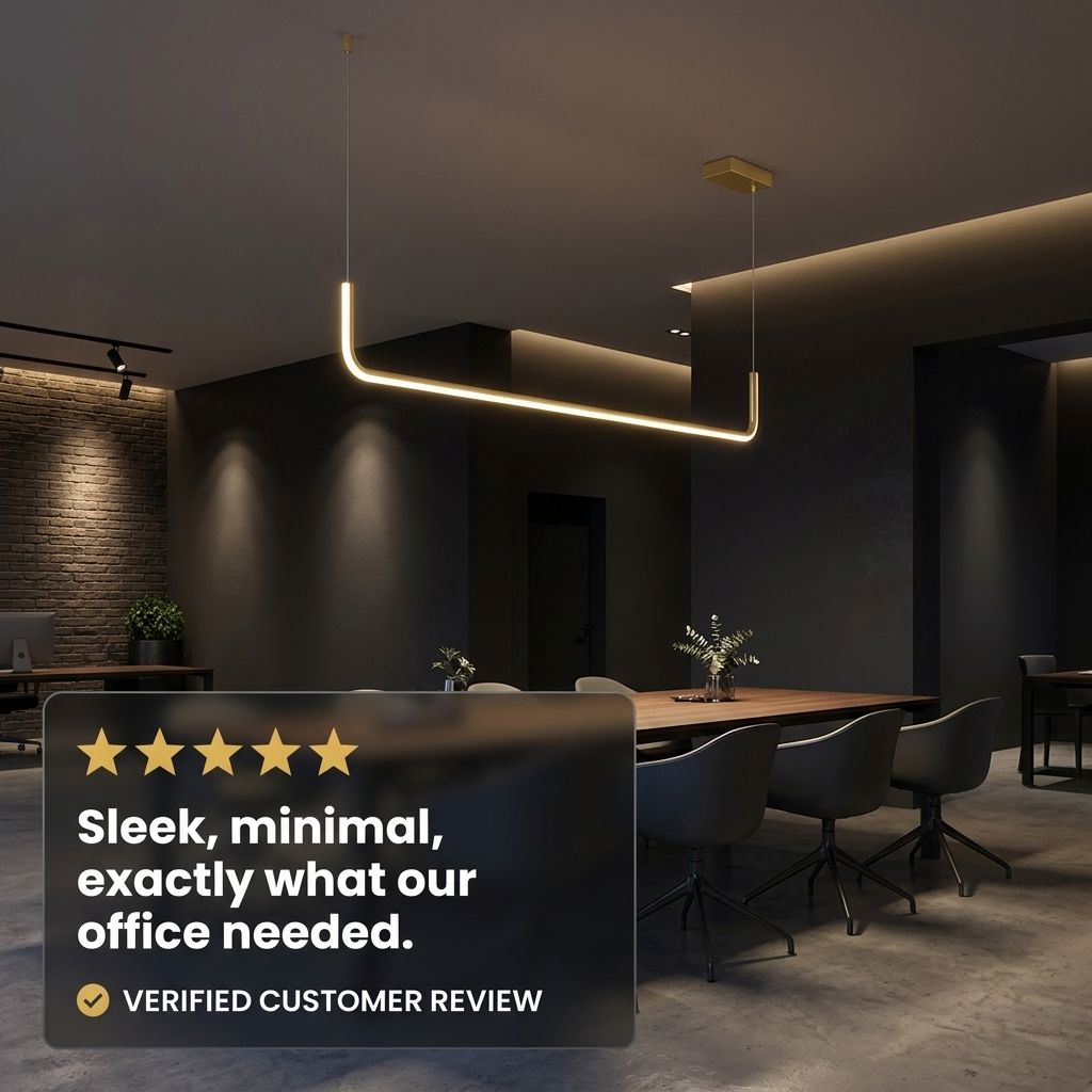 STRIA Linear Pendant Light - Customer Review