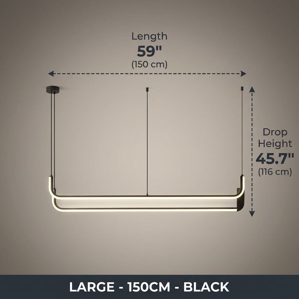 STRIA 150cm Black - Dimensions