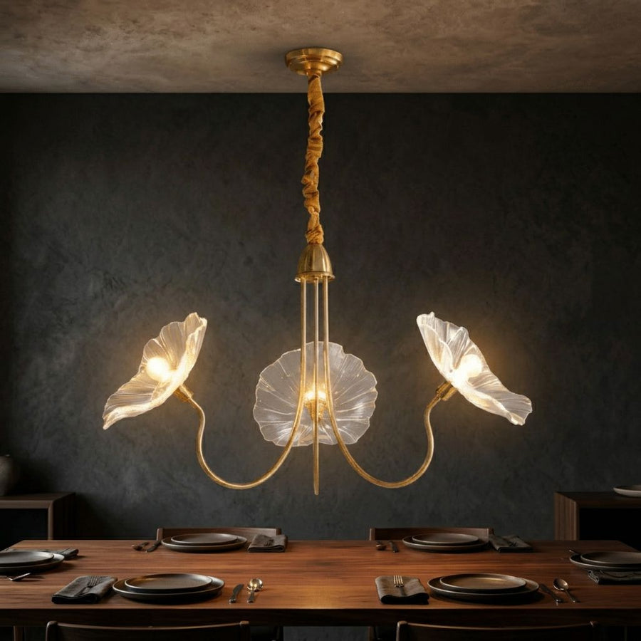 AMARY Flower Chandelier - Moody Dining Room Hero