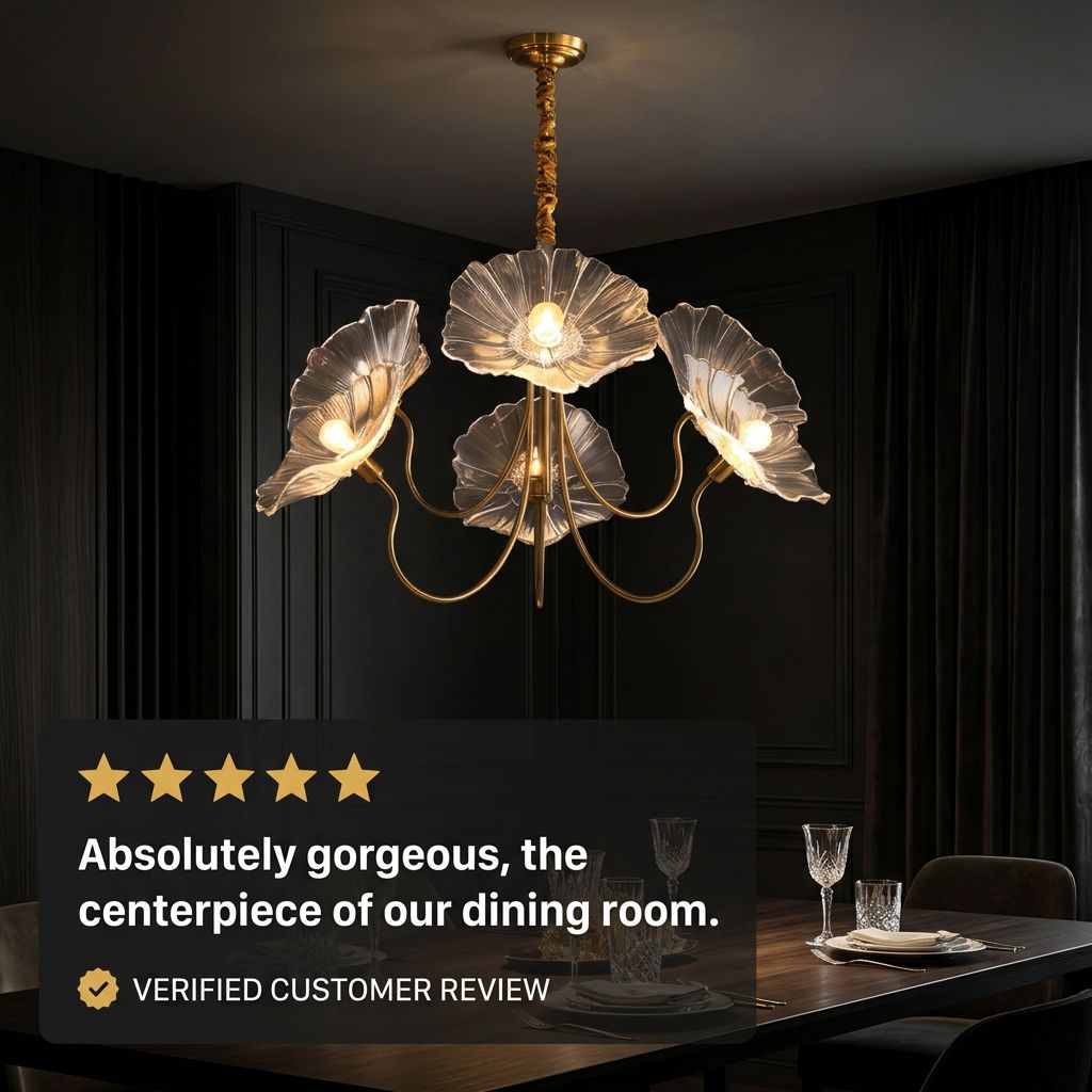 AMARY Flower Chandelier - Customer Review