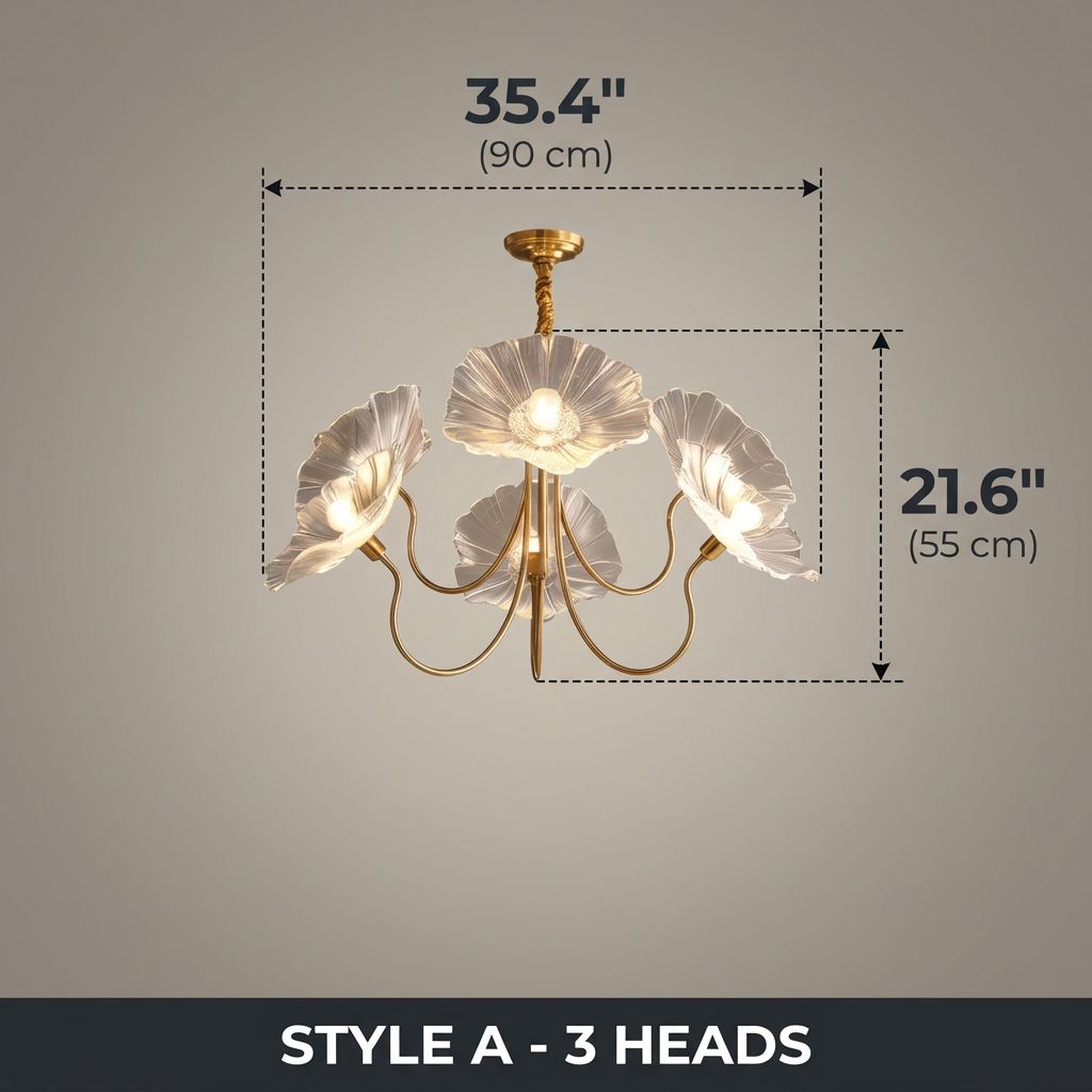 AMARY Style A 3-Head - Dimensions